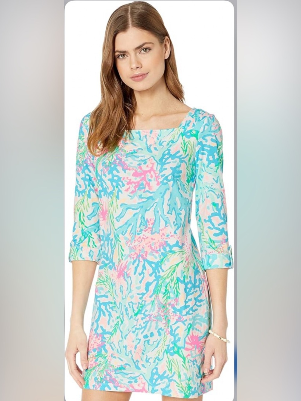 Lily Pulitzer Bailee Pastel Coral Print Shift Dress